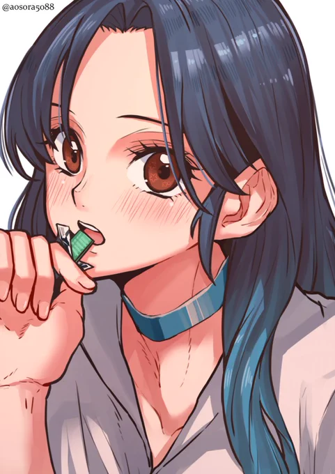 #イラストん?君もガムほしいの? 