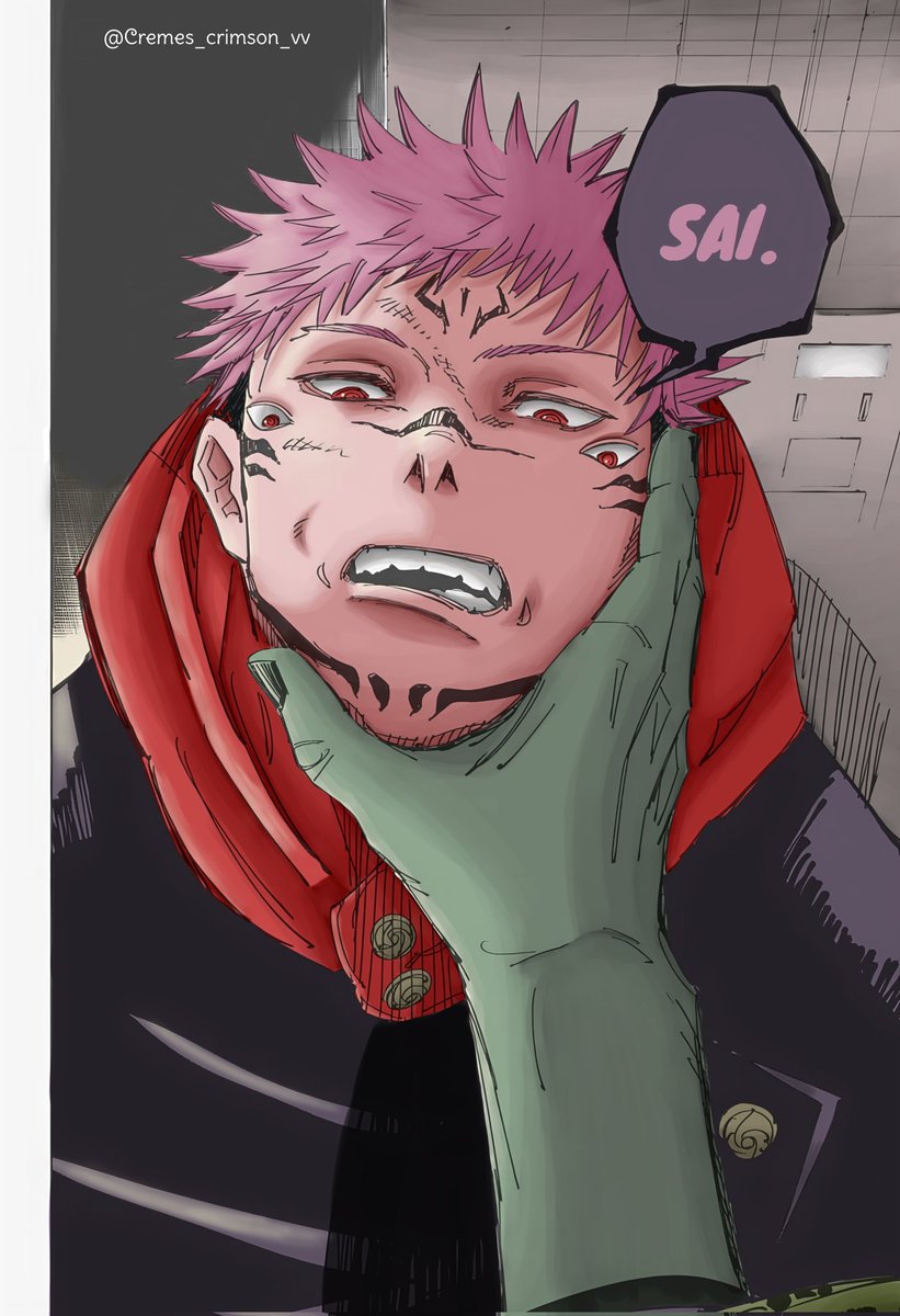 Gabrwel2's tweet photo. Yuuji Itadori &amp; Sukuna 
Jujutsu kaisen [Ch.112]
.
#JujutsuKaisen #jujuプラス #sukuna #Itadoriyuuji #manga #mangacoloring https://t.co/kOGoyAkQx6