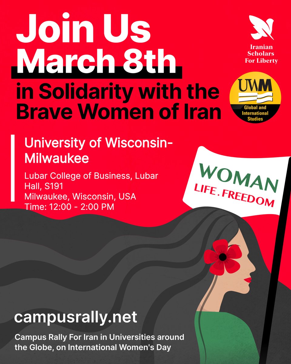 Join us today in celebration of International Women's Day at UW-Milwaukee noon to 2pm - Lubar Hall S191