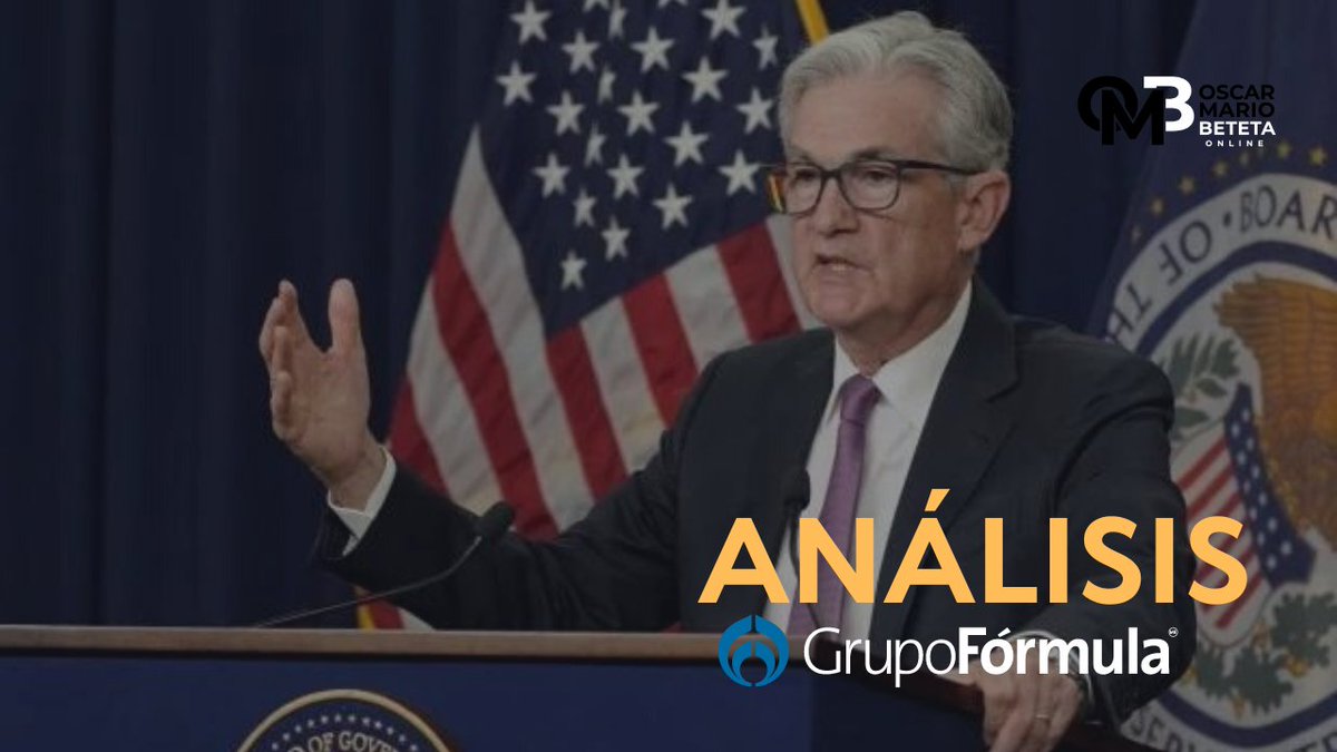 MarioBeteta's tweet photo. El presidente de la FED, Jerome Powell, advirtió que las tasas de interés subirían más de lo previsto para que la inflación regrese a 2%. Conversamos de estas declaraciones con @EOFarrillS59, presidente de @bursametrica, y @pacoeconomia, analista económico.

#EnVivo 103.3 FM https://t.co/IrFKzMdZ7N
