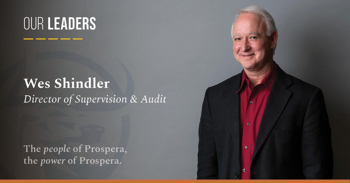 ProsperaFinSvcs's tweet photo. With 30 years of industry experience, Wes Shindler is Prospera’s Director of Supervision & Audit, where he oversees our team of supervisory principals, leads our audit reviews, guides advisors on industry regulations, and advises in the compliance space.
#prosperalife https://t.co/fLpy6xx7xm