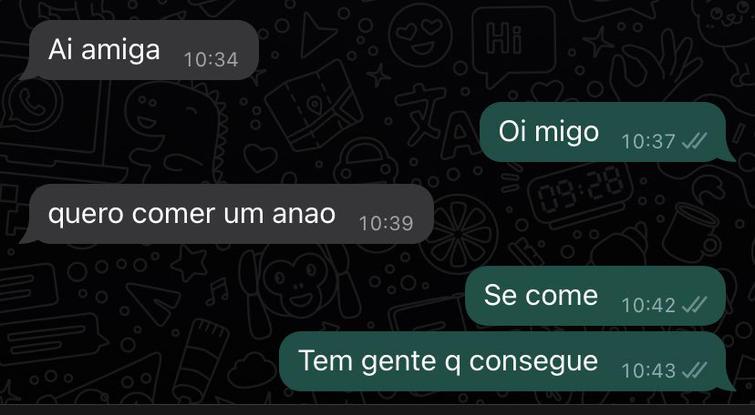 simplesmente esse diálogo as 10 da manhã