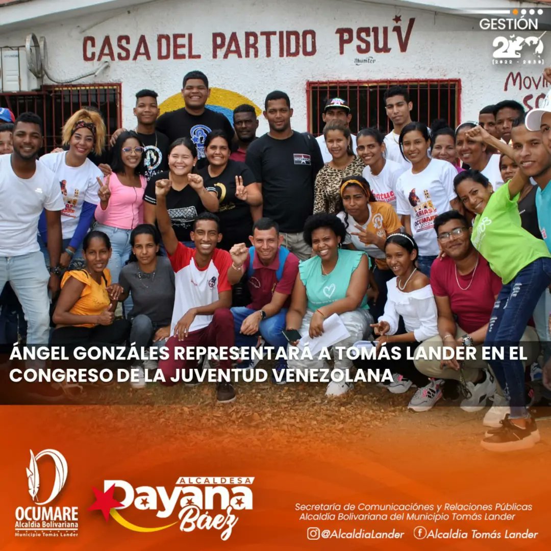 #08Mar | Enmarcado en las políticas que promueve la alcaldesa <a href="/dayanapsuv4/">Dayana Báez PSUV</a>, y que lidera el presidente <a href="/NicolasMaduro/">Nicolás Maduro</a>, se llevó a cabo una asamblea para elegir al delegado del Congreso de la Juventud Venezolana, quedando electo Ángel González. 
#ChavezFeminista