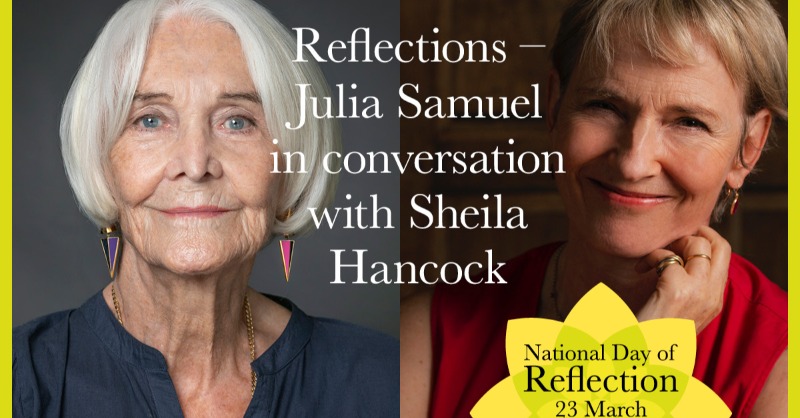 mariecurieuk's tweet photo. Join bereavement counsellor Julia Samuel OBE and Dame Sheila Hancock on 23 March for a conversation on grief.