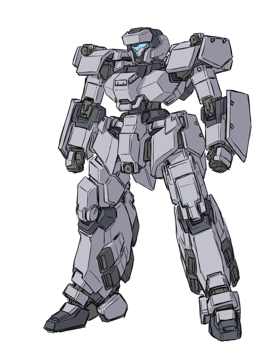 robot mecha no humans solo white background blue eyes clenched hands  illustration images