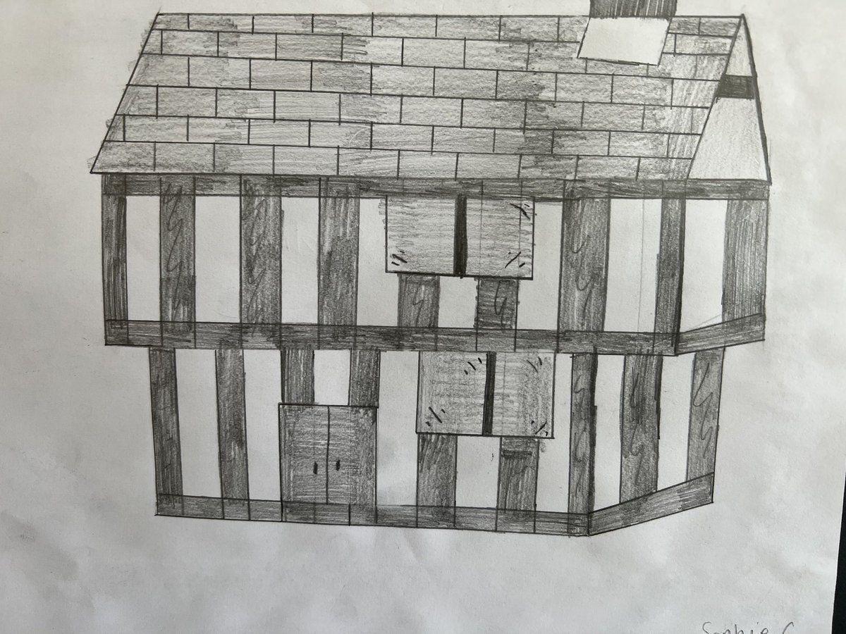 DeansPrimary6's tweet photo. A Tudor house https://t.co/prugK5s5dY