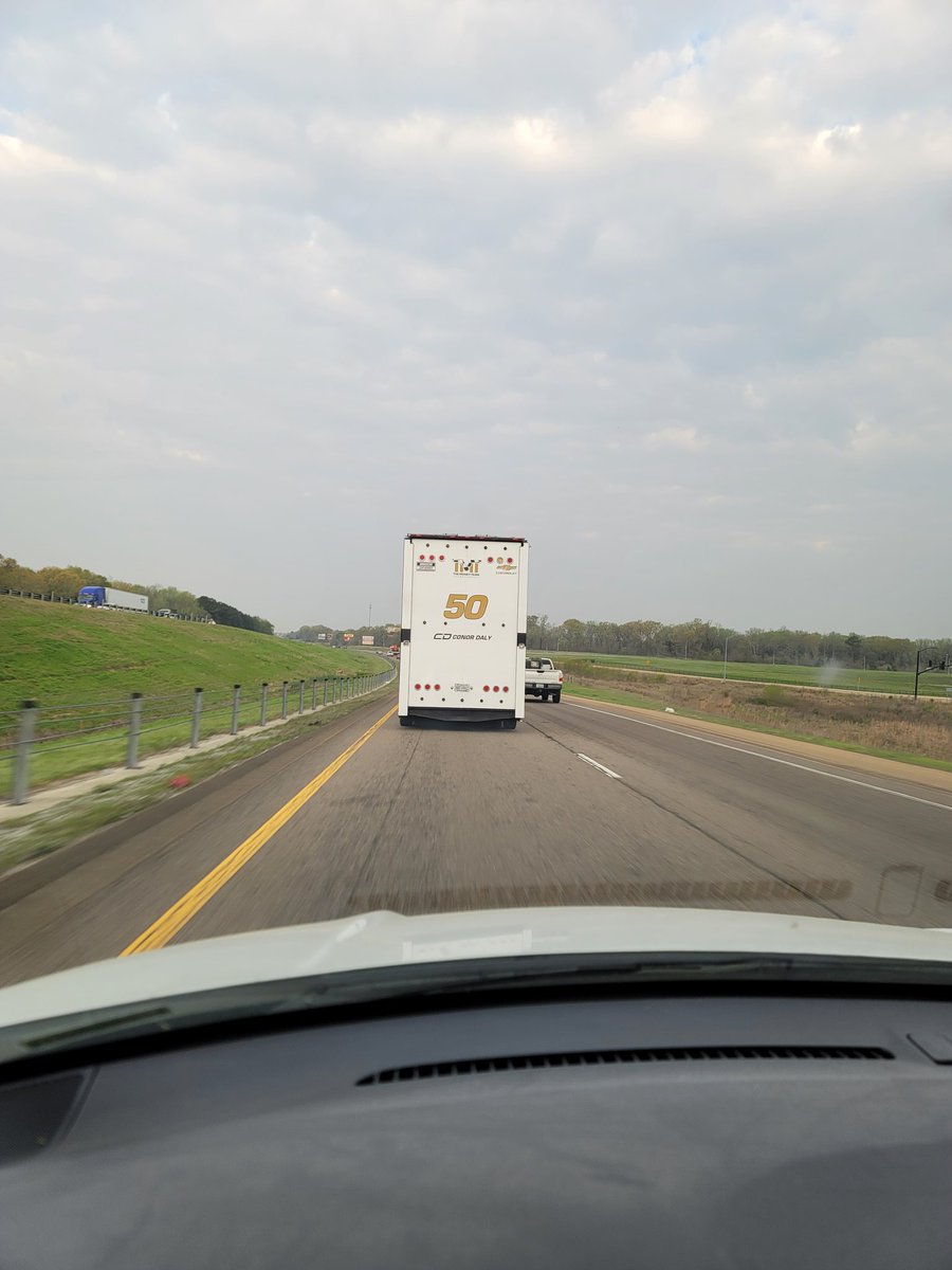 Madcatfelix's tweet photo. Good Luck CD at COTA!! Was super excited to see the hauler coming through Mississippi this morning. https://t.co/LRKahZdd1h