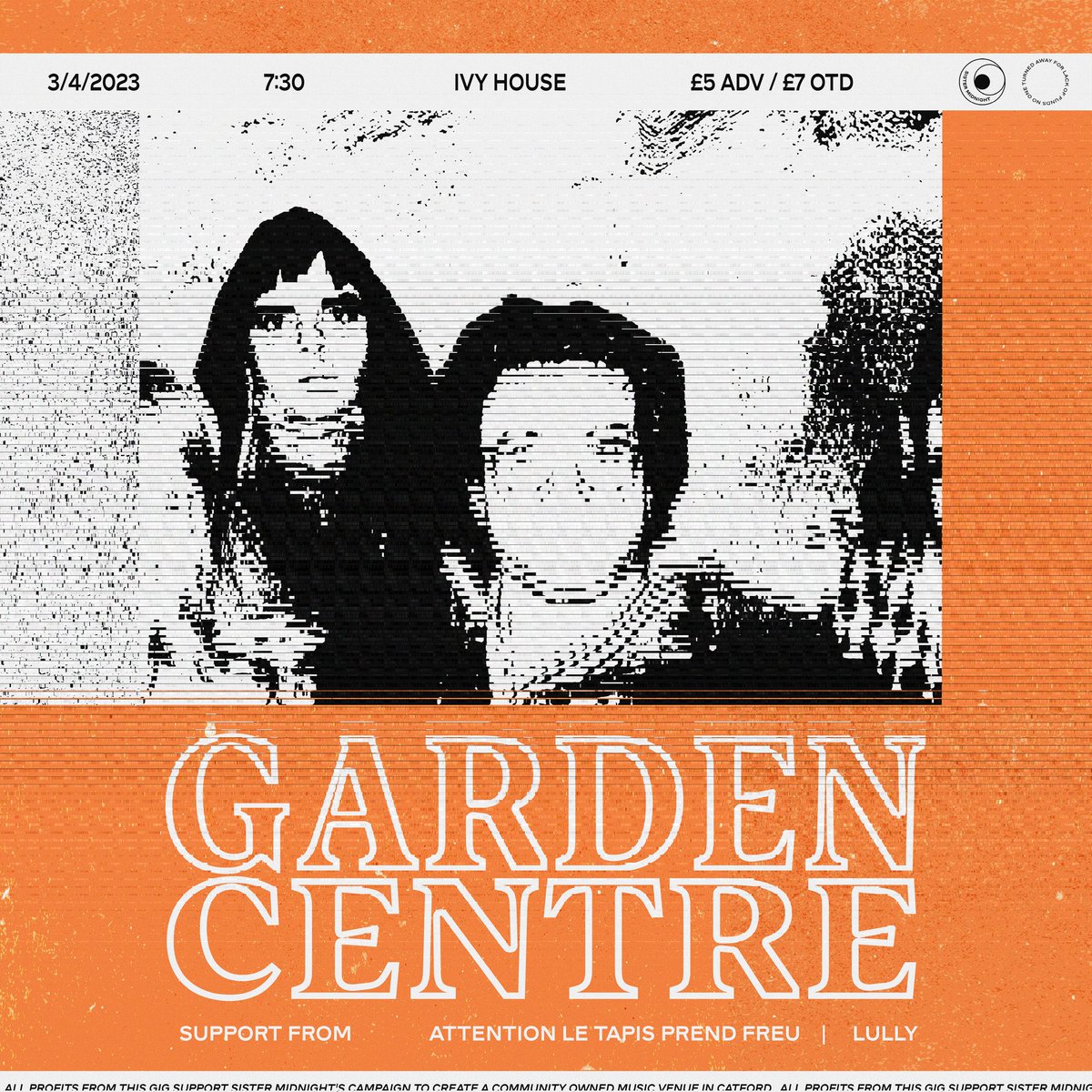 ANNOUNCEMENT - Garden Centre will be playing a big London show at The Ivy House on April 3rd. Book tickets right here my friend:

wegottickets.com/event/574913