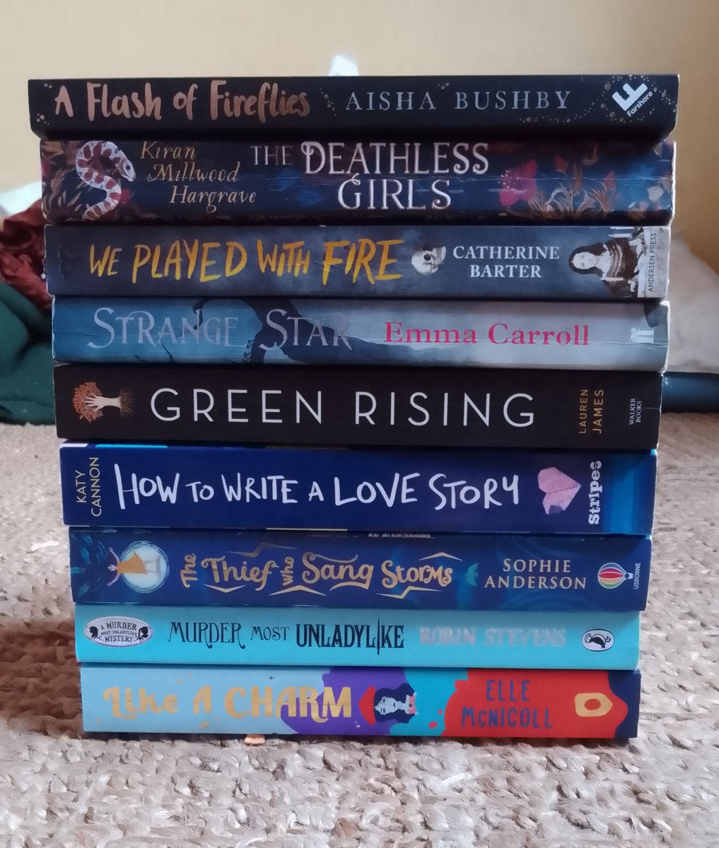 ATaleofJourneys's tweet photo. For #InternationalWomensDay I've got a bunch of different #books celebrating the female characters created by their female #authors.. @BooksandChokers @redbreastedbird @Kiran_MH #LikeACharm #MurderMostUnladylike #GreenRising #AFlashOfFireflies #TheDeathlessGirls #StrangeStar 👸👸 https://t.co/xgiSdufx4G