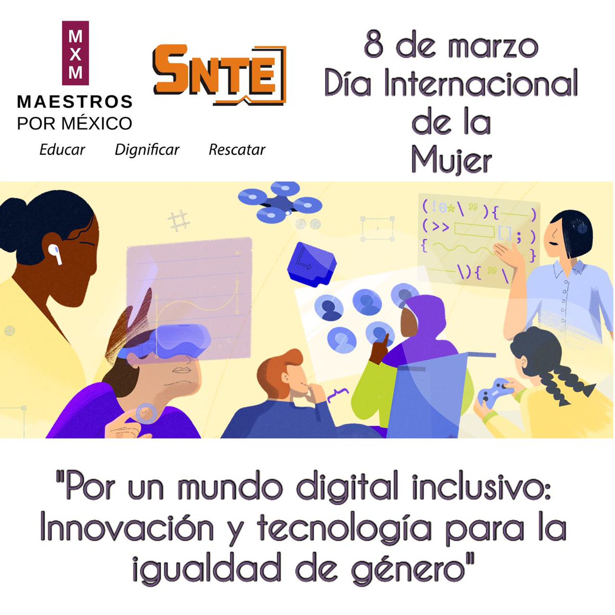 MxMNaucalpan1's tweet photo. En el #DiaInternacionalDeLaMujer llenos de nostalgia #mxm de la mano con las maestras en la lucha por la #IgualdadDeGenero https://t.co/PUncaJ1md5