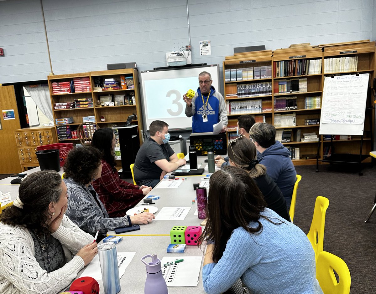 drafischer's tweet photo. Our @LISShines specialists preparing and practicing for Pi Day activities during their collaboration meeting #funmorning @SchleiderJustin @MRBOGGSLIS @jheller2012 @MsHartLIS @Yoskowitz_Art @ClarkLISmusic @RLongwillLIS @MrsCasieri @MPloener https://t.co/eDTOePldk9