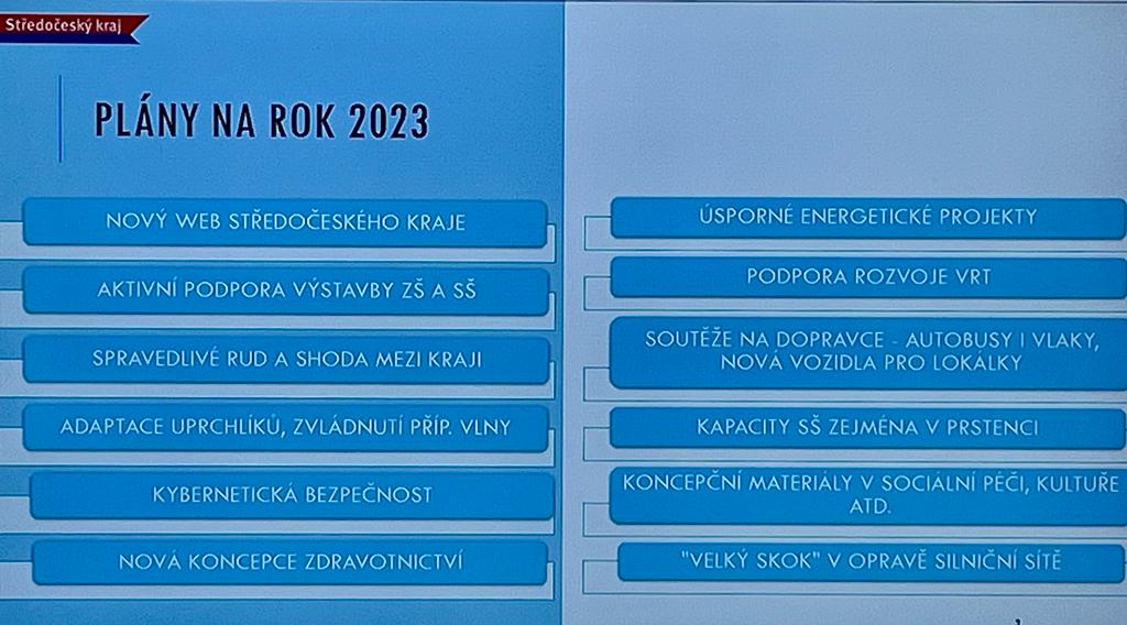 Dnes také jedná #tripartita Středočeského kraje. Program setkání je více než bohatý. Sociální partneři řeší nedostatek řidičů hromadné dopravy nebo jejich vysoký věk. Neméně důležitým bodem programu je i oblast vzdělávání a záležitost nedostačujících kapacit u základních škol.