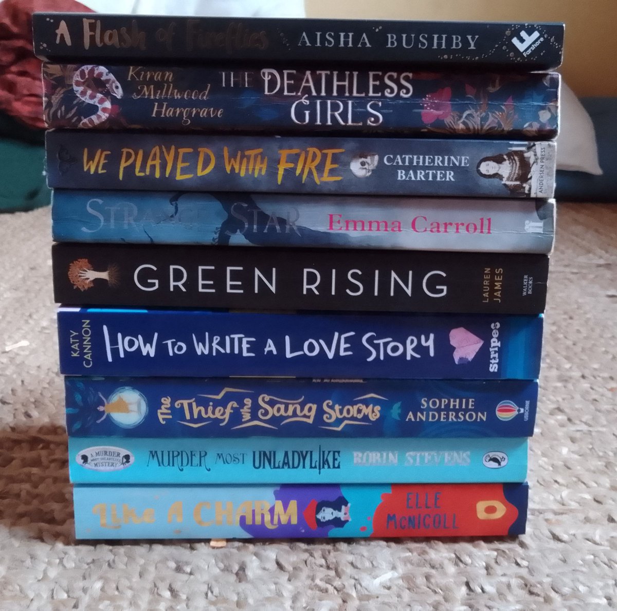 ATaleofJourneys's tweet photo. For #InternationalWomensDay I've got a bunch of different #books celebrating the female characters created by their female #authors.. @BooksandChokers @redbreastedbird @Kiran_MH #LikeACharm #MurderMostUnladylike #GreenRising #AFlashOfFireflies #TheDeathlessGirls #StrangeStar 👸👸 https://t.co/xgiSdufx4G
