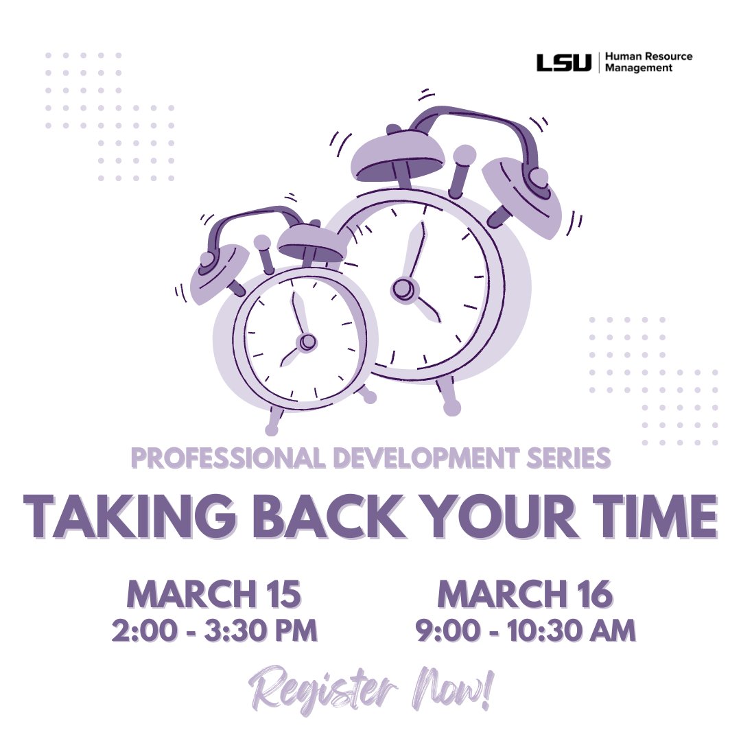 Louisiana State University HRM tweet media