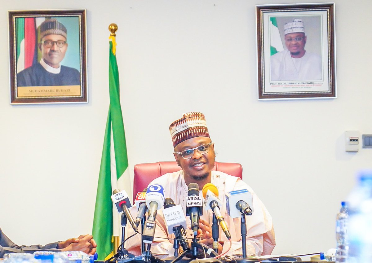 FMCIDENigeria's tweet photo. On behalf of by His Excellency, President @MBuhari, Minister of Communications and Digital Economy, @ProfIsaPantami inaugurated the Nigeria Startup Act Implementation Committee aimed at fostering the growth of the Digital Innovation and Entrepreneurship Ecosystem in Nigeria. https://t.co/2nPNJhd9vQ