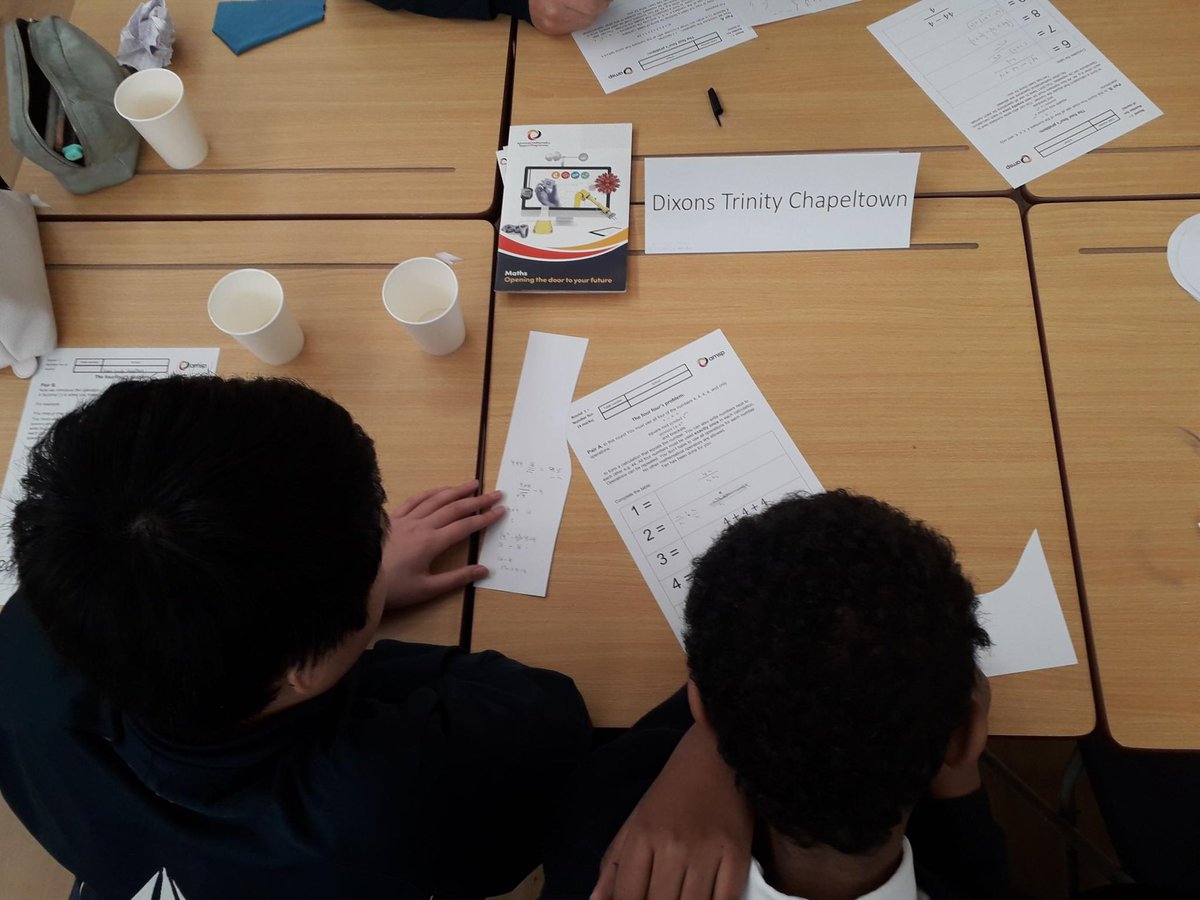 DTCMathematics's tweet photo. Our Year 8 students are demonstrating our value of #hardwork today at #MathsFeast! They are working together as a team to solve some challenging questions! https://t.co/i8TuRPZ5uc