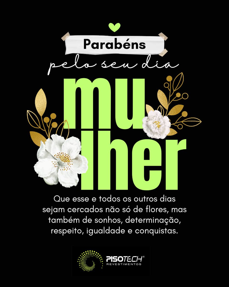 Pisotech's tweet image. Feliz dia Internacional das Mulheres.