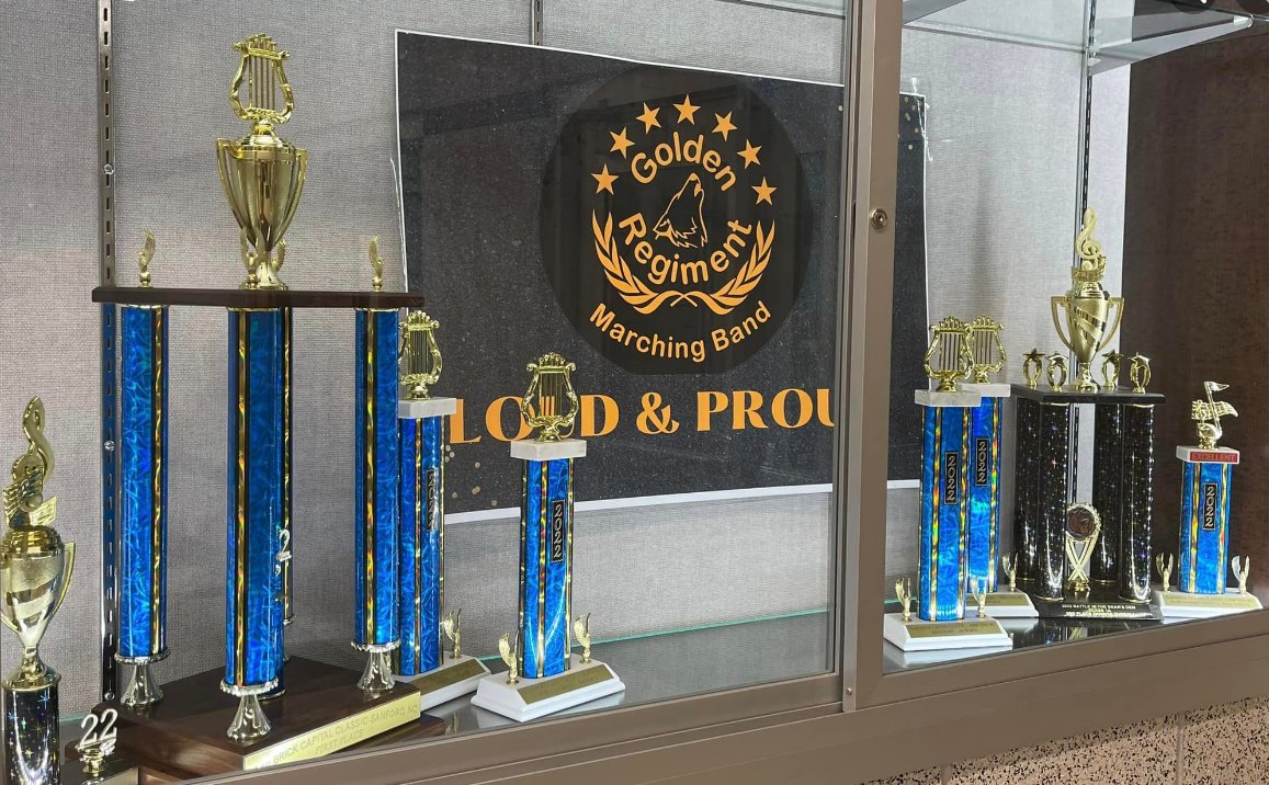 🎵 Is your child interested in joining the award-winning Golden Regiment Marching Band and and playing music with other talented students? 🥁Join us for our Golden Regiment Marching Band Open House on Tuesday, March 14th at 5 PM. 🎉