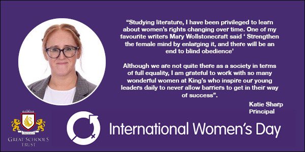 To mark International Women's Day 2023, which this year falls during National Careers Week, we asked some members of our team "What piece of advice would you give to our students as they think about their future career options and aspire to reach their full potential?"

#IWD2023