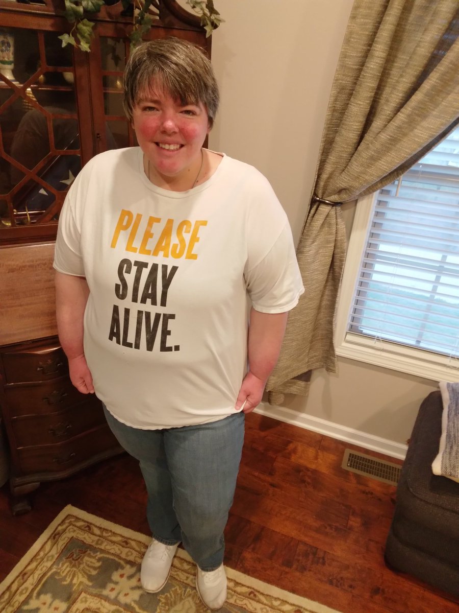 lghbshp's tweet photo. Today is "Read my shirt" Day for #JCReads Week, and I have an important message for Jays (and everybody) everywhere: Please stay alive. #TWLOHA https://t.co/0Arc0GXCfv