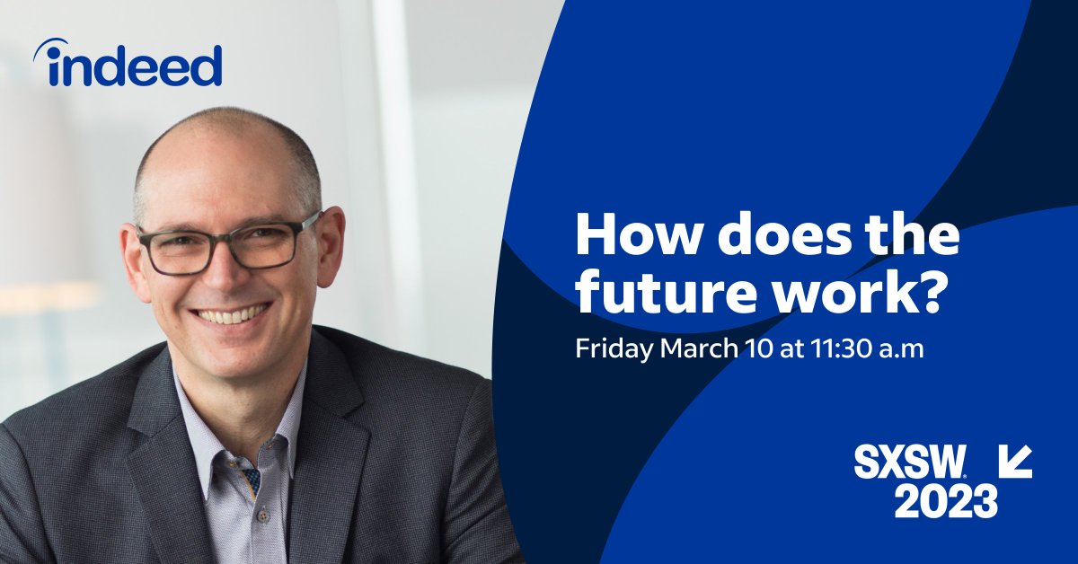 As innovations become common, it’s workers on the fringes who have to adapt most. Join a fireside chat w/ <a href="/FortuneMagazine/">FORTUNE</a>  Senior Editor <a href="/ellmcgirt/">Ellen</a> &amp; <a href="/indeed/">Indeed</a> CEO <a href="/hyams/">Chris Hyams (he/him)</a> exploring what the future means for work. #SXSW2023 <a href="/SXSW/">SXSW</a> indeedhi.re/41N7hHE bit.ly/3ZRovlu