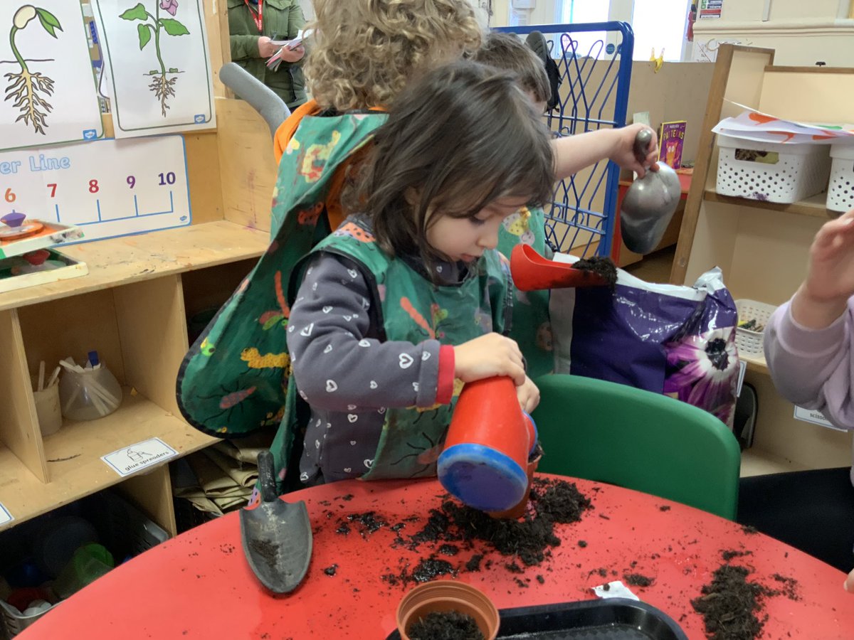 RDPSNursery's tweet photo. Muddy good fun this morning planting our beans! We can’t wait to watch them grow! 🫘🌱
#RDPSNursery #Lifecycleofabean #Understandingtheworld #littlegardeners https://t.co/PE9BwIL5vt