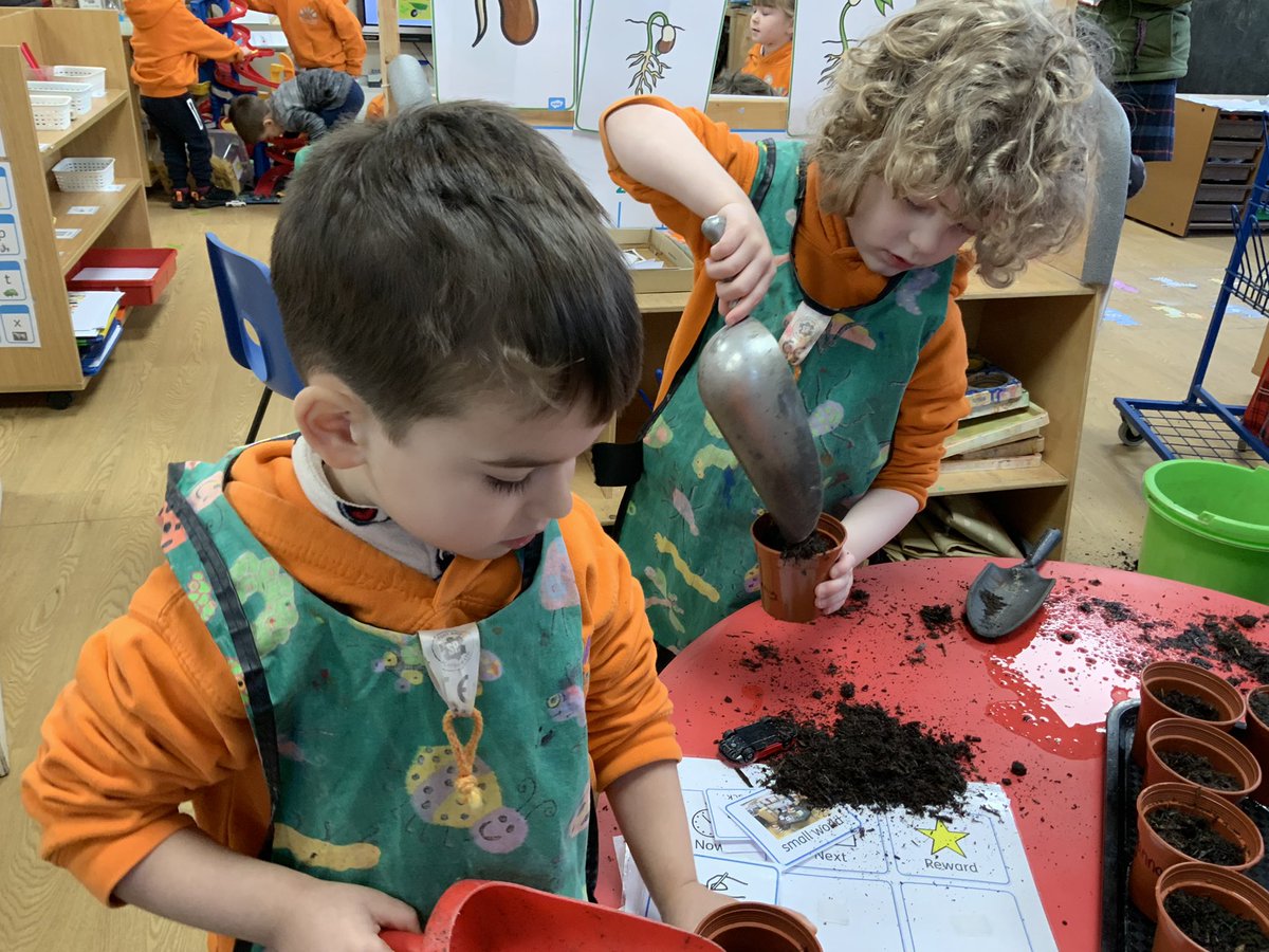 RDPSNursery's tweet photo. Muddy good fun this morning planting our beans! We can’t wait to watch them grow! 🫘🌱
#RDPSNursery #Lifecycleofabean #Understandingtheworld #littlegardeners https://t.co/PE9BwIL5vt