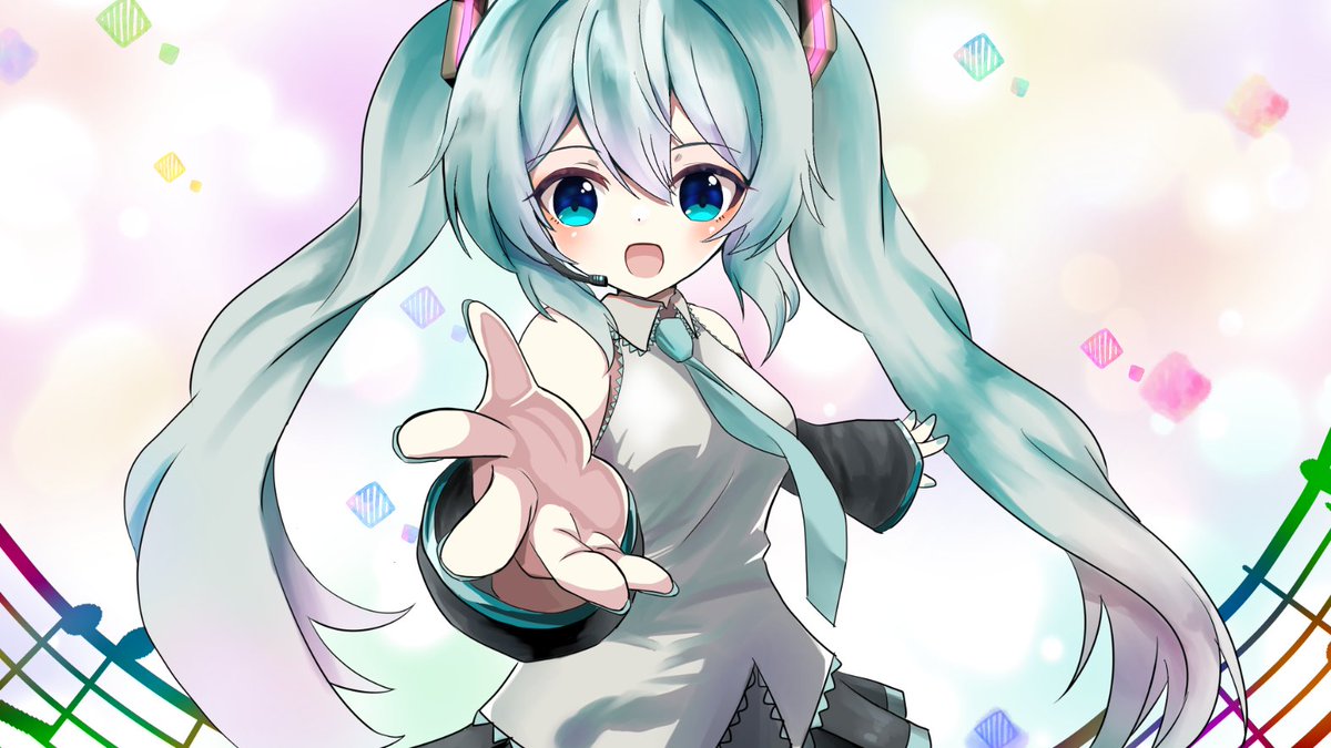 初音ミク 「『綴って連ねて あたしがその思想(コトバ)を叫ぶから』#ミクの日#ミクの日202」|ミカヅキラグナのイラスト