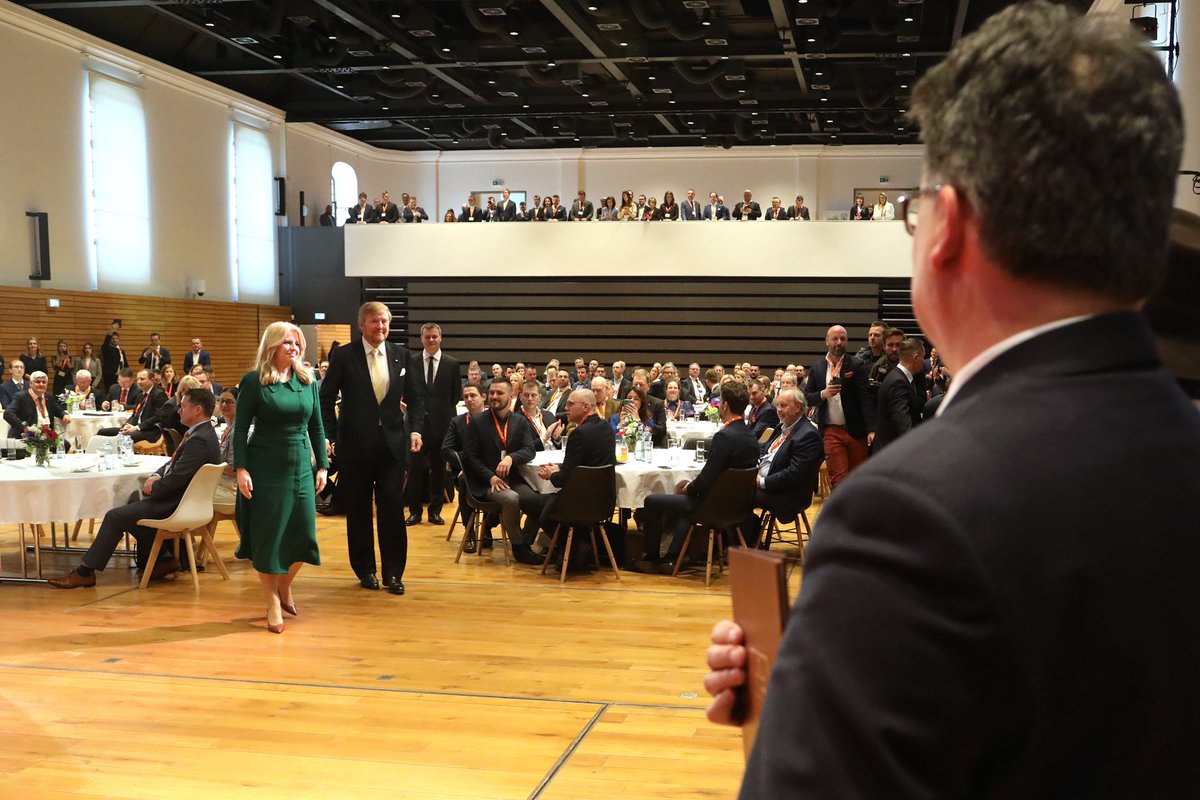 ZuzanaCaputova's tweet photo. A sustainable future must begin today. A pleasure to open a forum of 150+ business leaders from #Slovakia 🇸🇰 &amp; The #Netherlands 🇳🇱 in the circular economy, waste management &amp; health who are ready to forge new partnerships &amp; cooperation. Green transition is the right way forward. https://t.co/H96oTZnwoA