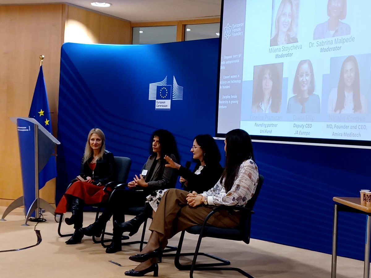 Oana Buzatu (@oanabuzatu_cluj) on Twitter photo Inspiring women talking about education and the life mission of empowering young 👨👩👧👧 to take their fair share in the development of 🇪🇺.
Right from the 💙 of <a href="/EU_Commission/">European Commission</a> at European Female Founders Summit.
<a href="/GabrielMariya/">Mariya Gabriel</a>
<a href="/MilenaStoychevs/">Milena Stoycheva</a>
<a href="/DianaFilip1/">Diana Filip</a> Inspiring women talking about education and the life mission of empowering young 👨👩👧👧 to take their fair share in the development of 🇪🇺.
Right from the 💙 of <a href="/EU_Commission/">European Commission</a> at European Female Founders Summit.
<a href="/GabrielMariya/">Mariya Gabriel</a>
<a href="/MilenaStoychevs/">Milena Stoycheva</a>
<a href="/DianaFilip1/">Diana Filip</a>