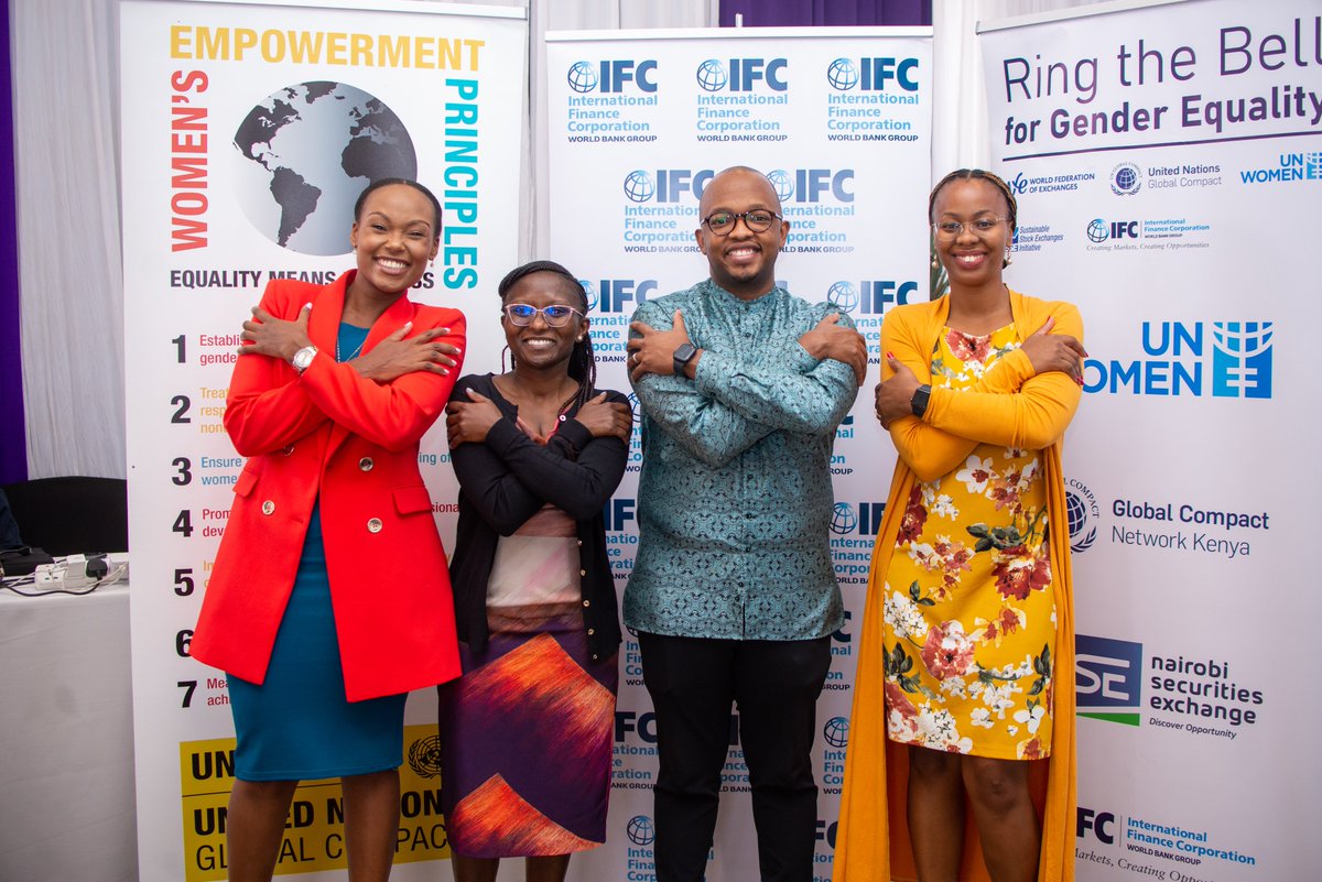 Jumia celebrated #IWD in Kenya, during the Ring the Bell for Gender Equality ceremony with <a href="/NSE_PLC/">NSE PLC</a> in collaboration with <a href="/GlobalcompactKE/">Global Compact Network Kenya</a> <a href="/unwomenkenya/">UN Women Kenya</a> and <a href="/IFCAfrica/">IFC Africa</a> 

#RingTheBellKE #IWD2023  #IWD #EmbraceEquity
