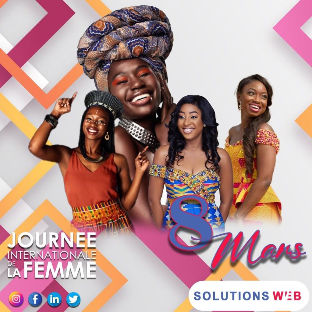 solutionswebco1's tweet photo. Vous êtes nos reines 👸 Solutions web rend hommage à toutes les femmes du monde 💖
#womanday #femmedumonde #kebetu #solutionsweb https://t.co/AnOB84idtI