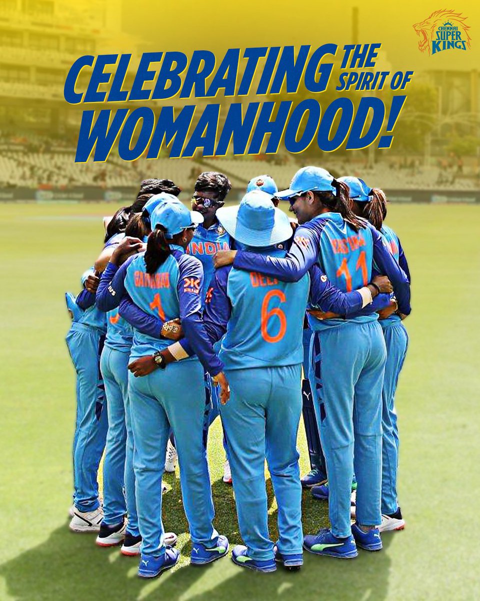 ChennaiIPL's tweet photo. Coming together for the big W for the tribe! Here’s to all the superwomen in our lives! 🫶🏻

#HappyWomensDay #WhistlePodu 🦁💛 https://t.co/f1xJ0eQiPD