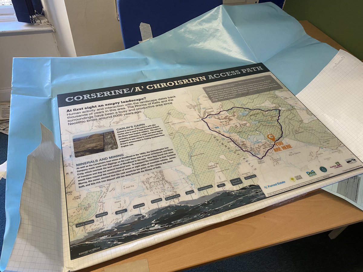 gallowayglens's tweet photo. Excited to take delivery of the new information panels for the Corserine path improvement project. We’ll be working with our friends at Forrest Estate to get these installed in coming weeks… @DgAccess @ScotBiosphere @dgcouncil’s Environment Team @HeritageFundSCO https://t.co/15YDuY7uqj