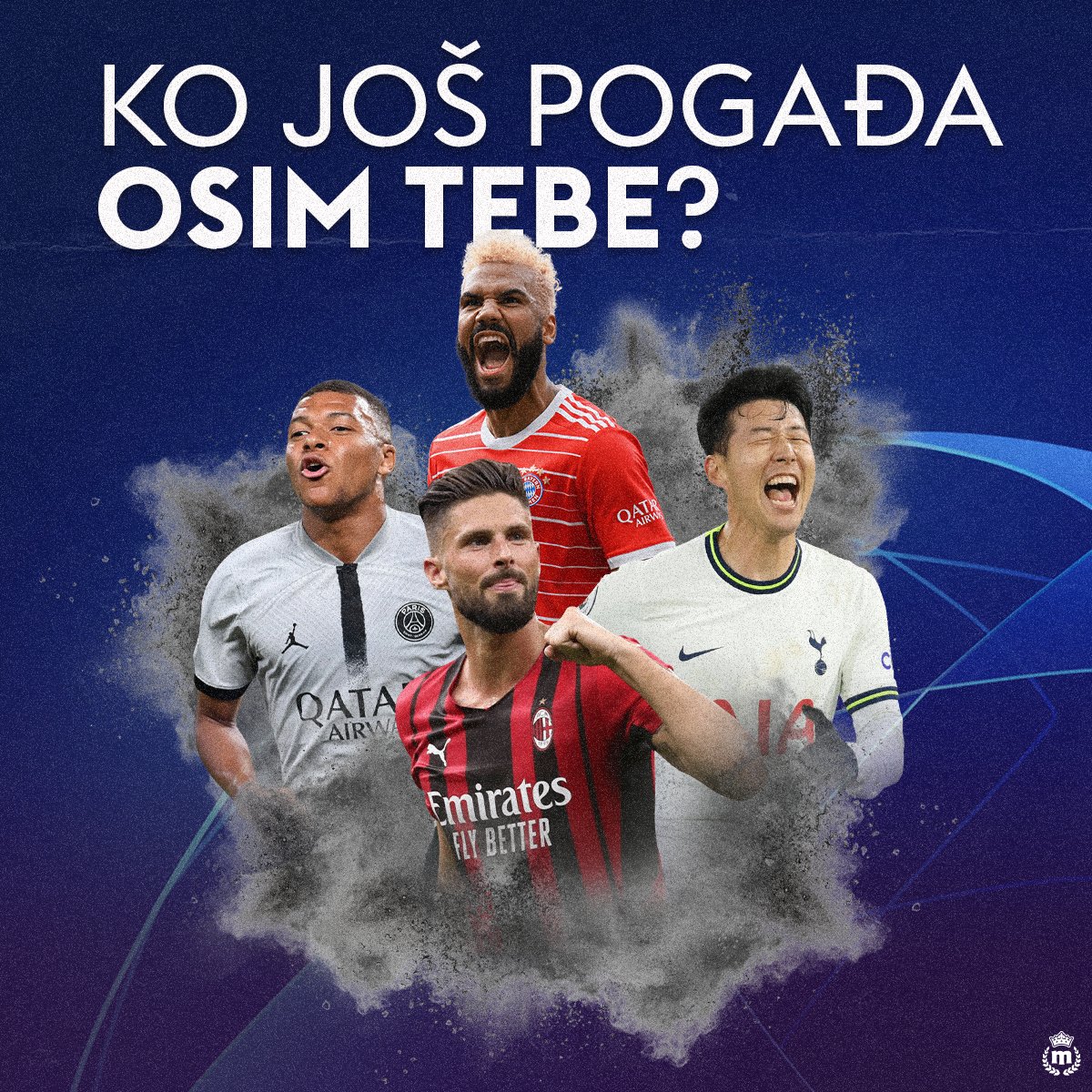 MaxBetSrbija's tweet photo. Osvoji 5000RSD Freebeta!

Sve što je potrebno je da:

• Pratiš @MaxBetSrbija✅

• Retvituješ objavu uz quote 🔁

• Pogodiš tačne rezultate na utakmicama Bajern-PSŽ i Totenhem-Milan

• Najsrećniji među vama koji ste pogodili rezultate, osvaja nagradu

Srećno svima! 🍀 https://t.co/fa5a0mWf8B