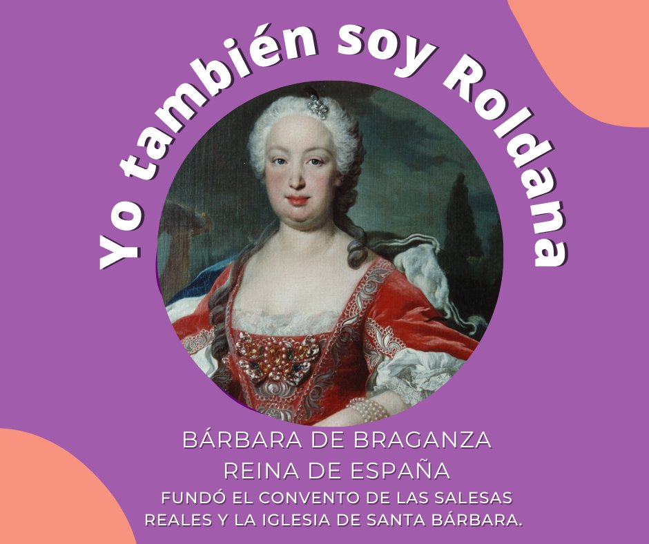 PatrimNacional's tweet photo. Este #8M2023, #YoTambiénsoyRoldana 

👑Bárbara de Braganza ha pasado a la historia como una de las reinas de #España más #cultas. 

🎶Hablaba 6 idiomas, tocaba el clave y fue #mecenas de artistas. El suyo fue el llamado "reinado de los melómanos."

#DíaInternacionalDeLaMujer https://t.co/hODNstGzco