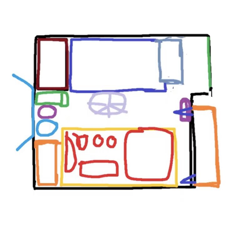 shushots's tweet photo. #ShuYamino Room Layout [REAL] 

1.  Shu normal room ver 
2. Shu playing VR ver
3. Shu Packing for trips ver 
4. Shu jumping over laundry basket ver https://t.co/hJyZje0X63