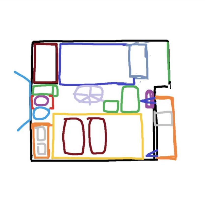 shushots's tweet photo. #ShuYamino Room Layout [REAL] 

1.  Shu normal room ver 
2. Shu playing VR ver
3. Shu Packing for trips ver 
4. Shu jumping over laundry basket ver https://t.co/hJyZje0X63