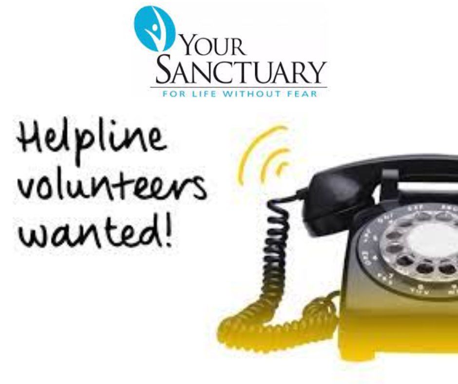 Being a helpline volunteer with <a href="/yourSanctuaryUK/">your Sanctuary</a>
means that you are providing essential support to people experiencing #DomesticAbuse. 

The main aspects of the role are answering calls, listening &amp; providing immediate emotional &amp; practical support. 
tinyurl.com/2p9fvjup
