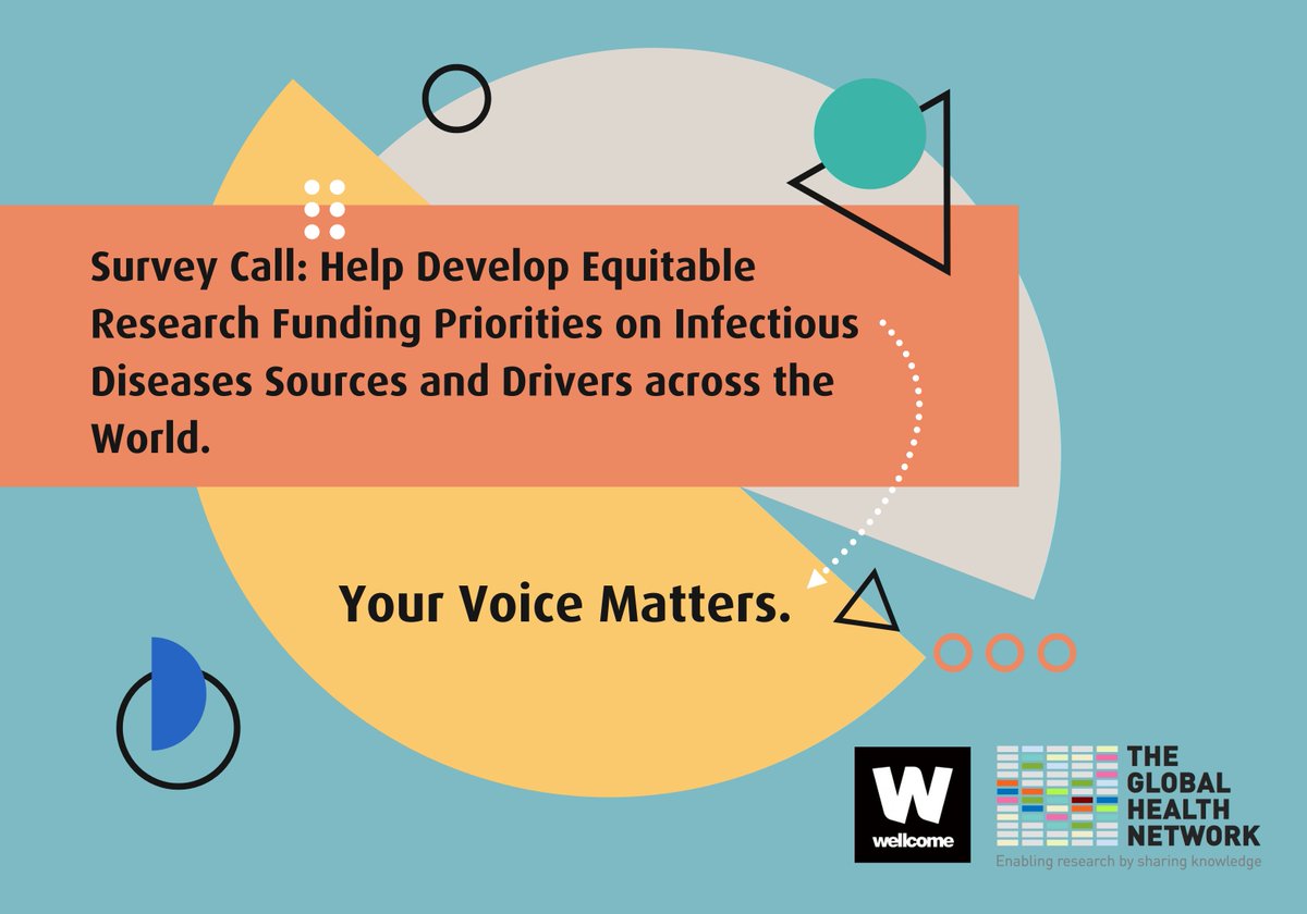 NEW: An incredible opportunity to shape @Wellcometrust funding priorities on #infectiousdiseases sources and drivers.

If you work in #globalhealth, share your view &amp; help us deliver an #equitable future for infectious disease  #research. Take the survey 

oxford.onlinesurveys.ac.uk/wellcome-sourc…