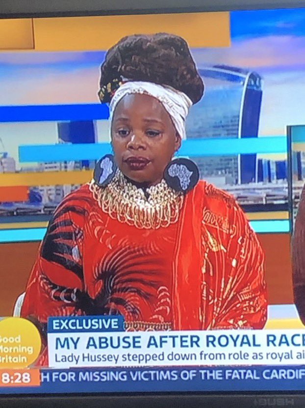 Ngozi Fulani has announced she is “temporarily” stepping down as CEO of Sistah Space.

As you can tell on GMB, her African cosplay is still discreet.