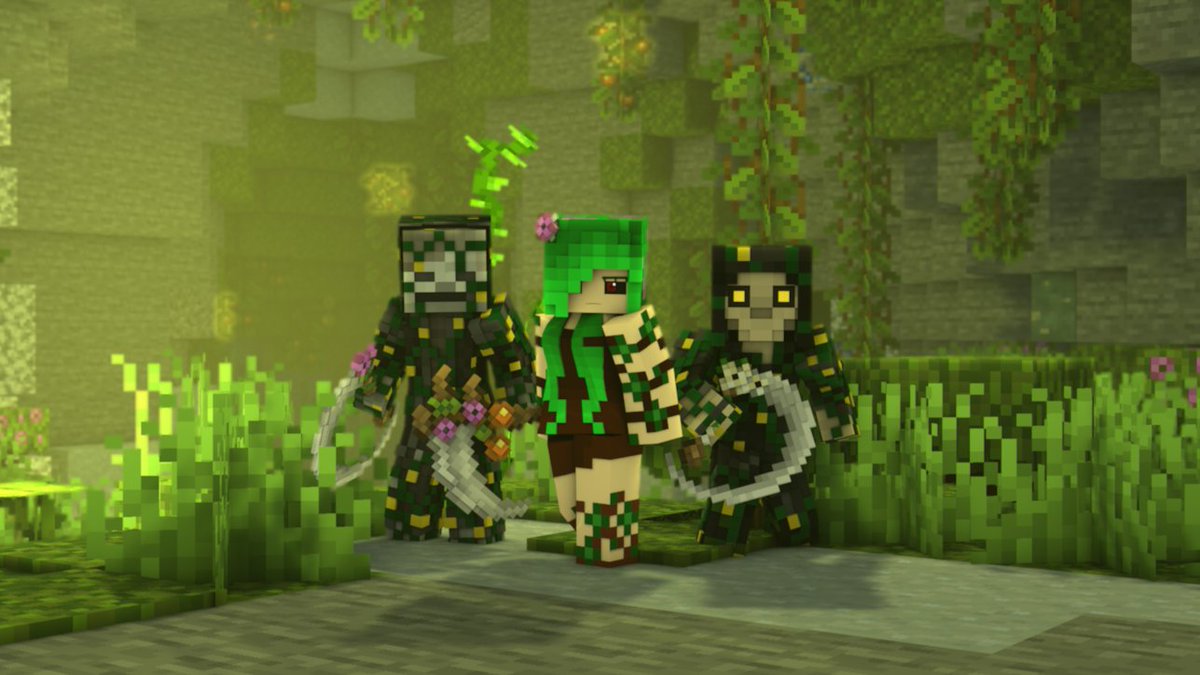 After Herobrine's fall, the undead faction was shattered, and only time will tell if they can be united again under one banner.

Azalea, one of the few remaining undead lords, claims her territory in the lush caves, slowly growing her army of undead pawns from slain trespassers.