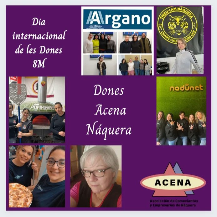Acena97175771's tweet photo. Hui, 8 de març, el nostre reconoixement  a les dones i especialment a les dones dels comerços i empreses de Náquera.

Demà i sempre. Continuem fent historia. Les dones som Comerç Local

#8M2023  #comerçlocal
#donesAcenaNaquera 
#acenanaquera #naquera https://t.co/Z4uvxSnFdz