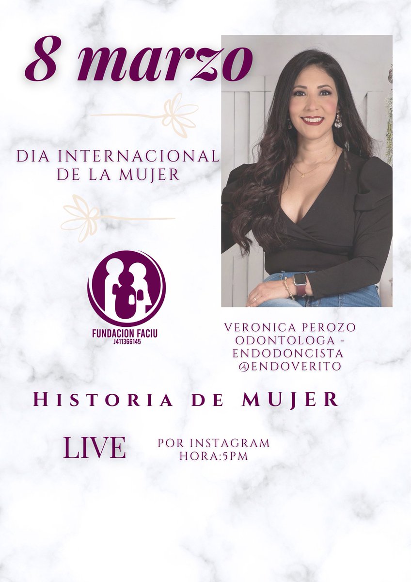 Verónica Perozo @endoverito la primer heroína ostomizada de las 4 con las que compartiremos este mes de Marzo, con M de Mujer 🌹 Feliz día 🥰 sigan nuestras redes @faciu_vzla