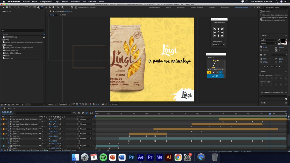 mrmariobean's tweet image. Adelantando chamba de la próxima semana!! 🚬 #MotionGraphcis #MotionDesigner #Animation #Work #Audiovisual #MarketingDigital #2DAnimation #MotionGraph #Animación #Bumper #Publicidad #Digital #2D #Agency #WorkinProgress #DeLuigi #DL