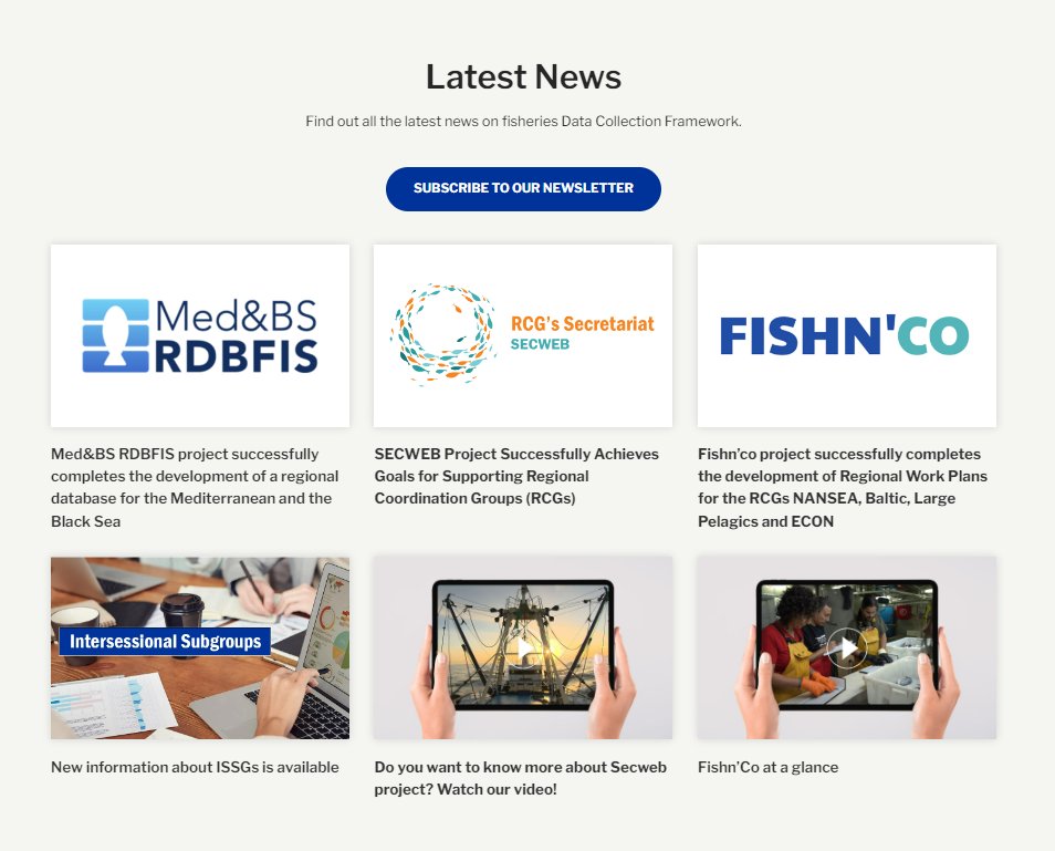 fisheriesRCG's tweet photo. Keep track of the cooperation between fisheries experts, EU Member States and the EC to strengthen the fisheries #datacollection.
👉🏽Sign up to #fisheriesRCG’s Newsletter
https://t.co/unCQKD2VwN
#EU_DGMARE #FIsheriesDCF #EUMAP #EMFF https://t.co/jhtuU8nYUy