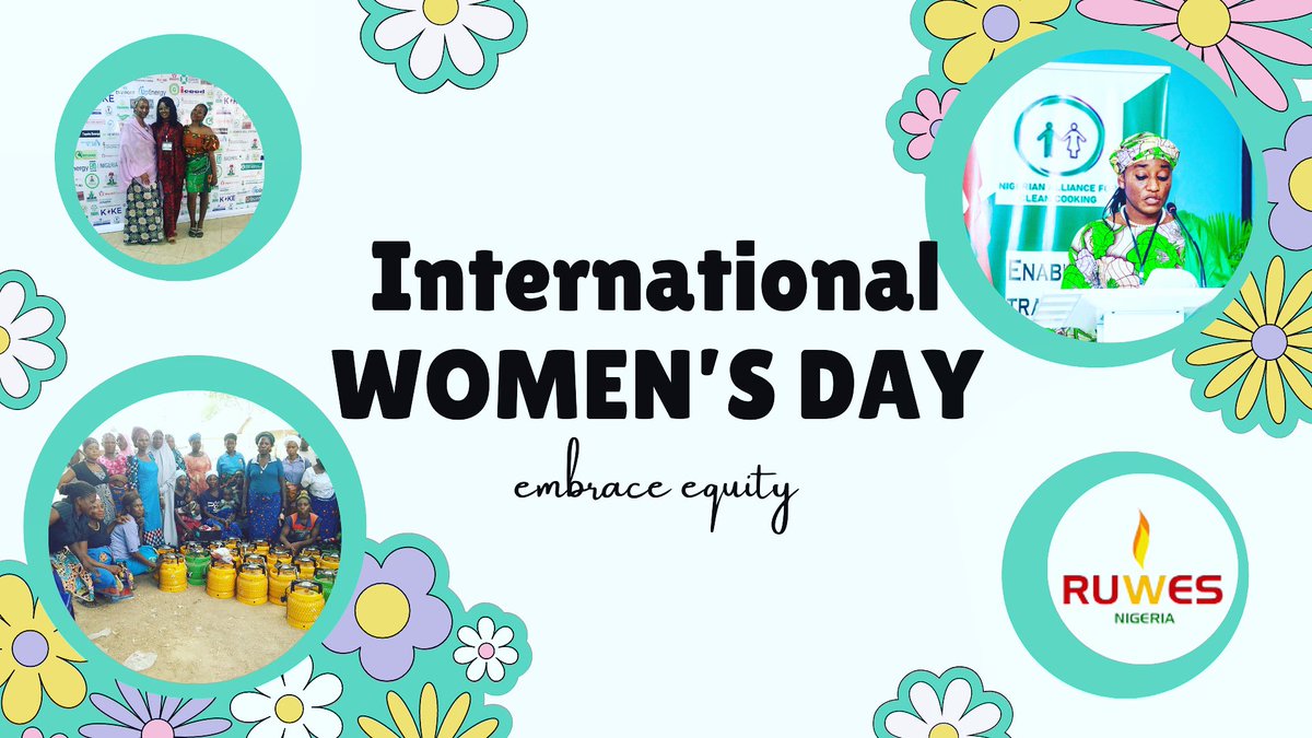 RuwesIntiative's tweet photo. Happy International Women's Day! 
@RuwesIntiative is committed to reaching as many women as possible with our vision of transitioning every woman from unhealthy cooking practices to clean cooking. 
#WeWillCauseWeCan 
#EnergyEntrepreneur 
#RUWESWomen
#IWD
#EmbraceEquity https://t.co/KMwAIQATV5