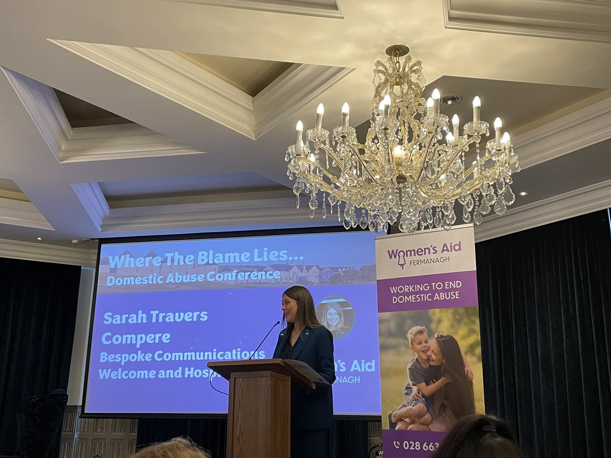 <a href="/WomensAidF/">Fermanagh Womens Aid</a> hosting a phenomenal two day panel, Kicking off now! Looking forward to incredible speakers and meeting exceptional advocates and activists in the room. #wheretheblamelies