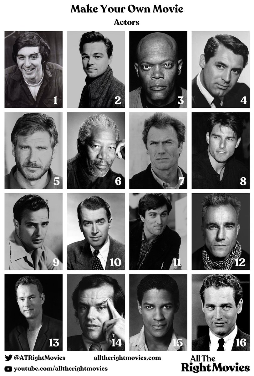 ATRightMovies's tweet photo. You're making a movie and can pick 3 actors to star. Who are you going for? https://t.co/RGigh7023D