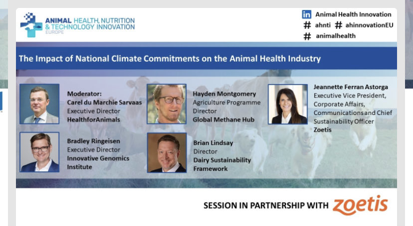 Looking forward to discussing the importance of climate and animal health today at ⁦@AHInnovation⁩ #ahnti #animalhealth #ahinnovationEU